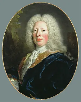 Long Haired Male Portrait Prints: Frederick Augustus, Count Rutowski, c1729. Creator: Nicolas de Largilliere