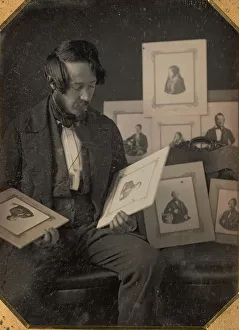 Heritage Art In America Prints: Frederick Langenheim Looking at Talbotypes, ca. 1849-51