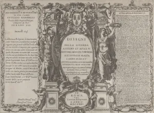 Frontispiece Print of the Siege of Malta, 1631
