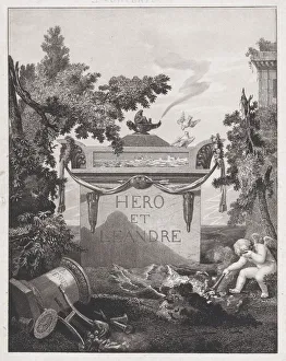 Frontispiece to Hero and Leander Print, 1801