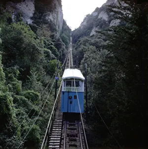 Santiago Ortega Photography Prints: Funicular to Montserrat