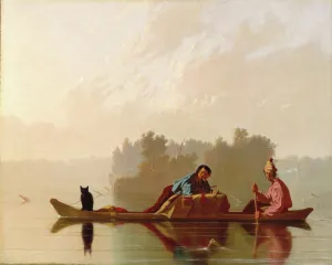 Fur Traders Descending the Missouri, 1845. Creator: George Caleb Bingham Fur Traders Descending the Missouri, 1845. Creator: George Caleb Bingham