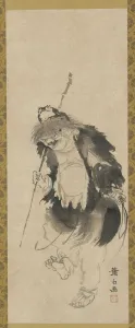 Gama Sennin (Chinese Hou Xiansheng) and his three-legged toad, Edo period, 18th century Gama Sennin (Chinese Hou Xiansheng) and his three-legged toad, Edo period, 18th century