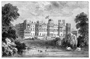 The front garden of Buckingham Palace, London, 1900 The front garden of Buckingham Palace, London, 1900