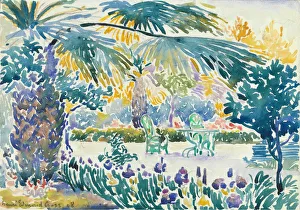Henri-Edmond Cross Prints: Henri-Edmond Cross Garden of the Painter at Saint Clair, 1908 Print