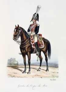 Gardes-du-Corps de Roi, 1814 Artist: Eugene Titeux Gardes-du-Corps de Roi, 1814 Artist: Eugene Titeux