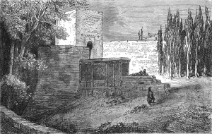 Granada Landmarks Prints: The gate of the Alhambra; Notes on Spain, 1875. Creator: Unknown