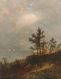 Gathering Storm on Long Island Sound, 1872. Creator: John Frederick Kensett Gathering Storm on Long Island Sound, 1872. Creator: John Frederick Kensett