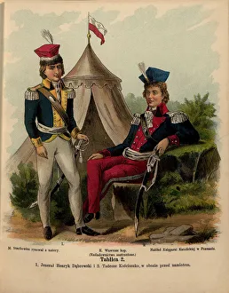 General Jan Henryk Dabrowski and Tadeusz Kosciuszko, Early 19th century General Jan Henryk Dabrowski and Tadeusz Kosciuszko, Early 19th century