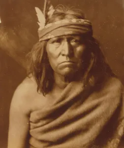 Native American Images Prints: Gennetoa the Renegade-Apache, c1904. Creator: Edward Sheriff Curtis