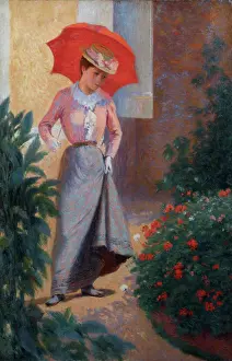 Summer Landscape Art Prints: Geraniums, c1901. Creator: Zandomeneghi, Federico (1841-1917)