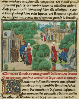 Gerard and Bertha Find Sustenance at a Hermitage Print, 1467-1472