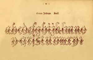 German Arabesque Print, 1862
