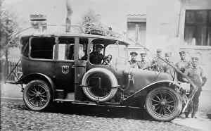 First World War Transportation Prints: German Army auto with wire cutter, between c1914 and c1915. Creator: Bain News Service