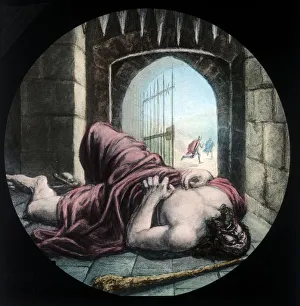 Christianity Concept Art Prints: Giant Despair is killed, c1910. Creator: Unknown