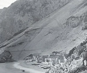 Steep Coastal Landscape Photo Prints: Gibraltar, Catalan Bay, c1910
