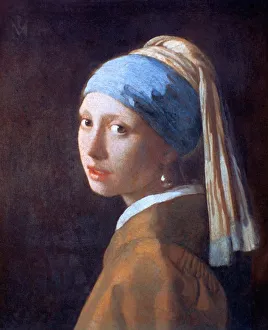 Girl with a Pearl Earring, c1665. Artist: Jan Vermeer Girl with a Pearl Earring, c1665. Artist: Jan Vermeer