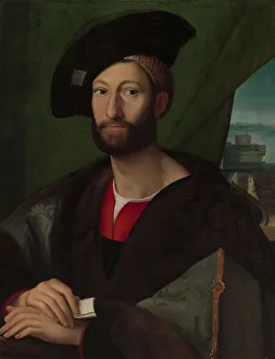 Giuliano de Medici (1479-1516), Duke of Nemours. Creator: Workshop (?) of Raphael (Italian Giuliano de Medici (1479-1516), Duke of Nemours. Creator: Workshop (?) of Raphael (Italian