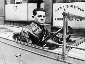 Giulio Ramponi Print: Italian Engineer at the Wheel