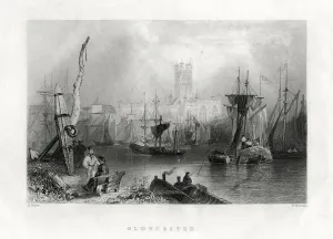 Gloucester, England, 19th century. Artist: W Mossman Gloucester, England, 19th century. Artist: W Mossman