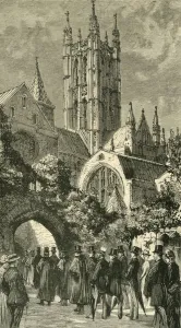 Canterbury Prints: Colonial and Indian Visitors at Canterbury, 1886 Print