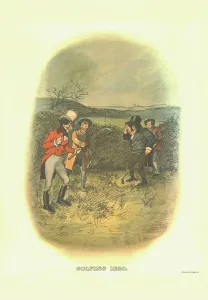 Prints of Golfing, 1820, c1910. One of a set of advertisements showing Johnnie Walkers Striding Man in various sporting scenarios Tom Browne Prints: Vintage Golf Print, c1910 - Tom Browne