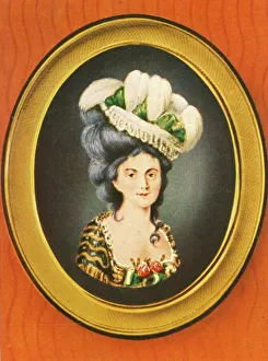 Cigarette Card Miniatures Prints: Grafin Dubarry, (1933). Creator: Unknown