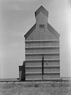 Grain Elevator Print, Everett, Texas Panhandle Plains 1938
