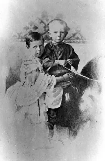Grand Duchess Maria Alexandrovna and Grand Duke Sergei Alexandrovich of Russia, c1860-c1862 Grand Duchess Maria Alexandrovna and Grand Duke Sergei Alexandrovich of Russia, c1860-c1862