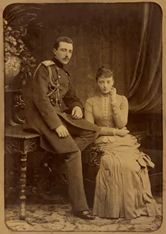 Grand Duke Michael Mikhailovich of Russia and Grand Duchess Anastasia Mikhailovna of Russia, c. 1880 Grand Duke Michael Mikhailovich of Russia and Grand Duchess Anastasia Mikhailovna of Russia, c. 1880