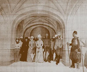 Grand Duke Sergei Alexandrovich and Grand Duchess Elizabeth Fyodorovna at the Russian Church Consecration in Gethsemane Grand Duke Sergei Alexandrovich and Grand Duchess Elizabeth Fyodorovna at the Russian Church Consecration in Gethsemane