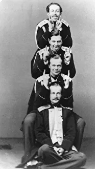 Grand Dukes Alexander Alexandrovich and Vladimir Alexandrovich of Russia, c1870-c1875(?). Artist: Sergei Levitsky Grand Dukes Alexander Alexandrovich and Vladimir Alexandrovich of Russia, c1870-c1875(?). Artist: Sergei Levitsky