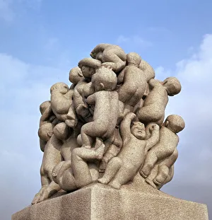 Granite sculpture from Vigeland Gardens in Oslo, 19th century Granite sculpture from Vigeland Gardens in Oslo, 19th century