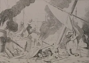 Greek fire during the Siege of Constantinople, 1832 Greek fire during the Siege of Constantinople, 1832