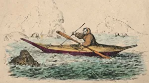 Inuit Hunter Prints: Greenlander. Creator: Unknown