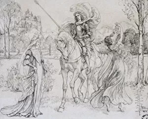 Images Dated 24th May 2006: Greeting the Knight, c1880-1932. Artist: Armand Point