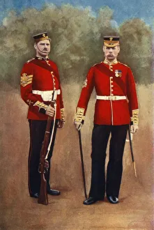 British Empire Armed Forces Prints: The Grenadier Guards (Colour-Sergeant & Sergeant-Major), 1901. Creator: Gregory & Co