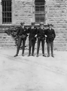 A group of schoolboys or students, c1900s-c1930s(?) A group of schoolboys or students, c1900s-c1930s(?)