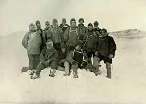 A Group of the Shore Party at the Winter Quarters, c1908, (1909) A Group of the Shore Party at the Winter Quarters, c1908, (1909)