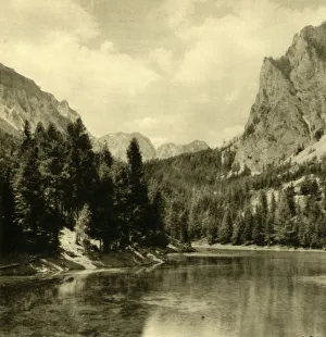 Austria Landscapes Prints: The Grüner See, Styria, Austria, c1935. Creator: Unknown