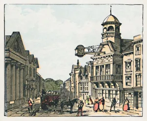 Prints of Guildford, c1910. The Corn Exchange. Agriculture, Breweries. Population, 24, 920 Images Dated 2018 August: Colour Print of Guildford, c1910: The Corn Exchange