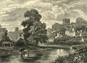 Surrey Landscape Photography Prints: Guildford. From the River, 1898. Creator: Unknown