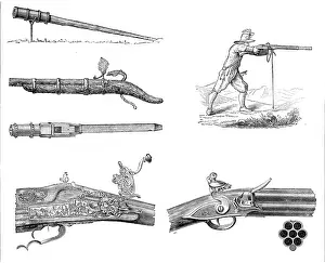 Antique Firearms Collection Prints: The Gun and its Development, 1881. Creator: Unknown