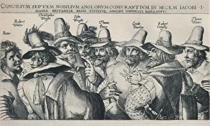The Gunpowder Plot Conspirators Print, 1605 (1904)