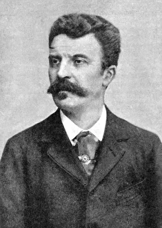 Guy de Maupassant (1850-1893), French writer, early 20th century Guy de Maupassant (1850-1893), French writer, early 20th century