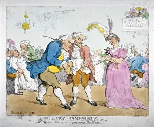 Hackney Assembly Ballroom Scene, 1812 Print