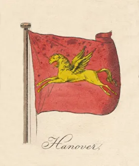German Flags Prints: Hanover, 1838