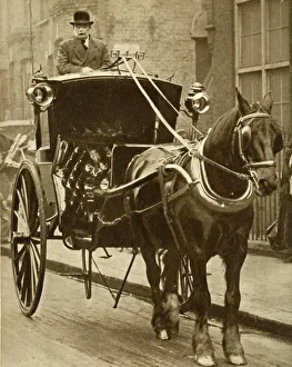 The Silver Jubilee Book Images Prints: Hansom cab, c1910, (1935). Creator: Unknown