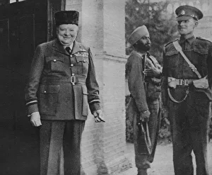 World War II Leaders Meeting Prints: Many Happy Returns, 1943