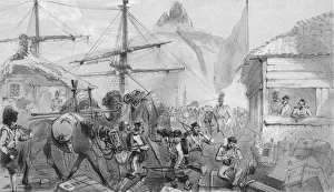 Harbour of Balaklava. The Landing Place, c1850s. Creator: Unknown Harbour of Balaklava. The Landing Place, c1850s. Creator: Unknown